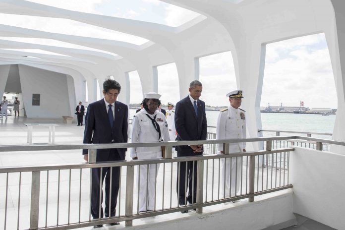 President Obama and Prime Minister Abe Visit USS Arizona Memorial