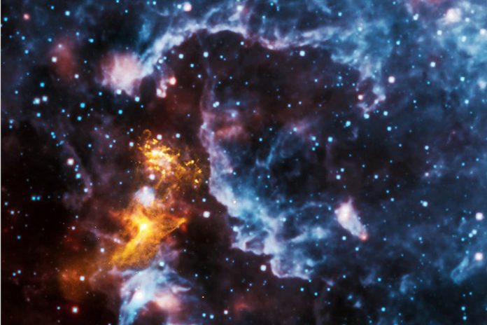 Neutron Star Pulsar Cosmos Spinning Space
