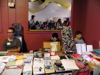 All things zine from patches to buttons, tables offered zines and knick knacks at the Portland Zine Symposium.