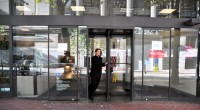 A Bank of America customer leaves the bank’s Southwest 5th and Main branch. Is he leaving Bank of America for good?