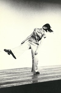 Modern dance Yvonna Rainer performs Trio A in 1970 at the Portland Center for Visual Arts.