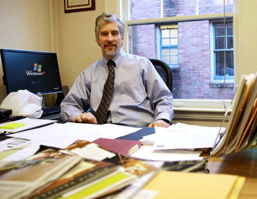 James Grehan, director of the Middle East Studies Center, in his office.