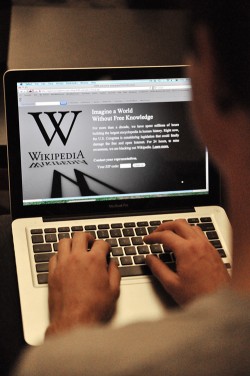 Internet Blackout Day On Jan. 18, Wikipedia protested SOPA and urged users to sign petitions against it. 