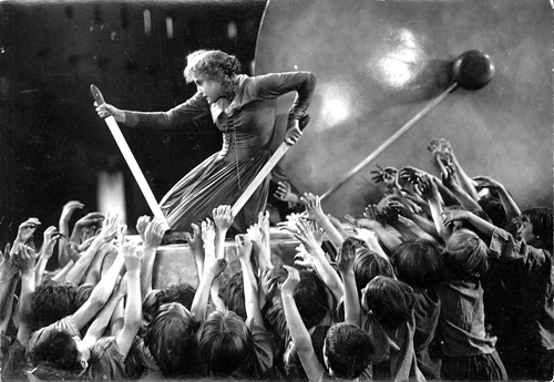 Back to the future: Brigitte Helm plays a young priestess who lives among the underground proletariat.