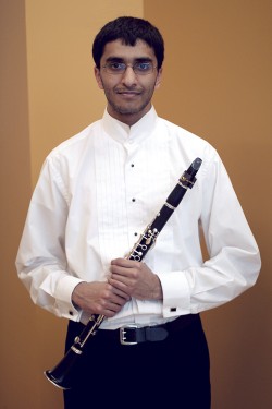 Andy Sharma gives the clarinet a unique voice with each piece.