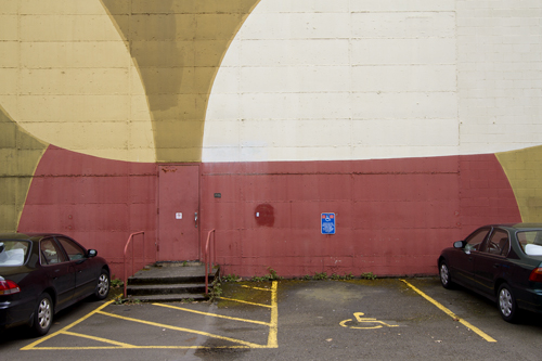 No access: The backside of the Extended Studies Building offers disabled parking but no disabled access.