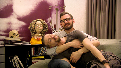 Ralf König, one of the most commercialy successful German comic book creators, enjoys being held by his partner in King of Comics.