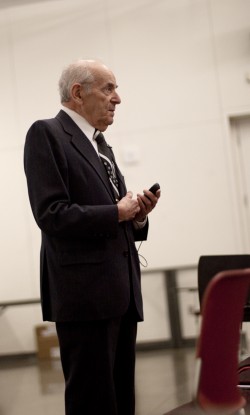 Alter Wiener visited PSU on May 24 to share his experiences as a Holocaust survivor.