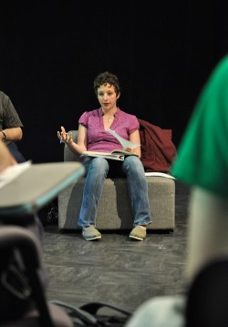 Inside the  actors studio: Kristi Bogart is one of many theater majors who have experienced the bootcamp that is the New Script Development Workshop.
