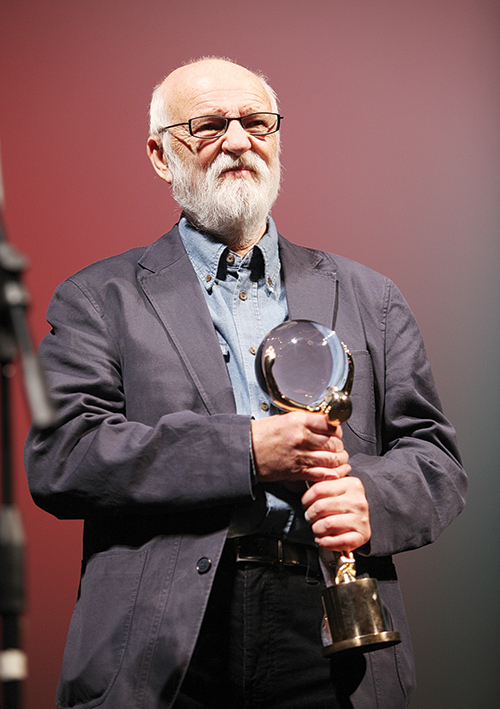 Czech Filmmaker Jan Svankmajer completes his fifth set of reps with his trusty Shake Weight. Photo  © Petr Novak, Wikipedia.