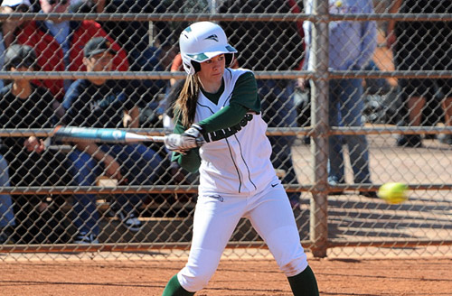 Alicia fine was key to Portland State’s success at the Easton Desert Classic over the weekend. The Vikings notched victories over Cal State Fullerton and BYU to bring their record in 2013 to 4–7. Next up this weekend is a four-game series with Arizona State. Photo by © David Cleveland/go.viks.com