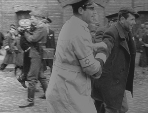 Unfinished but not undocumented: This screen shot from Yael Heronski’s 2010 film A Film Unfinished shows Nazis rounding up Jews in the Warsaw ghetto. Unfinished will screen next week at The Oregon Holocaust Resource Center as part of Portland State’s Holocaust and Genocide Studies Project. Photo © Oscilloscope Laboratories