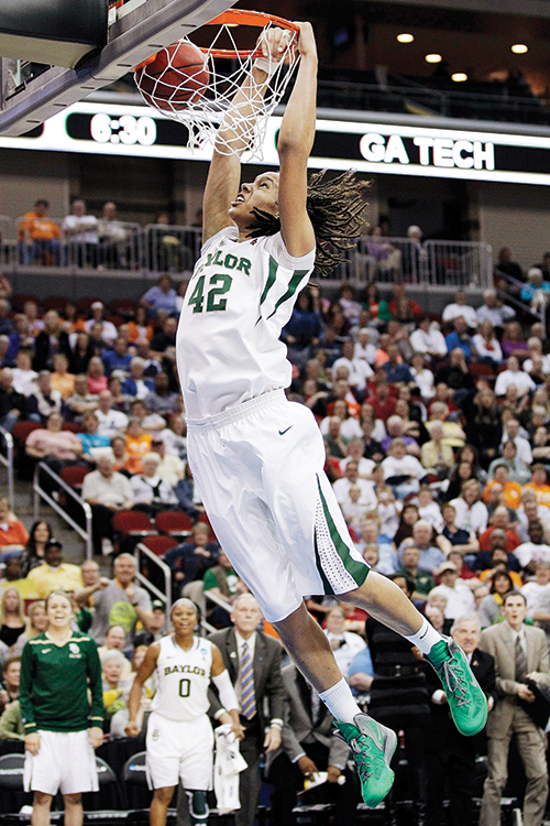 Brittney Griner was a dominant force in college basketball during her career at Baylor University. Photo  © AP