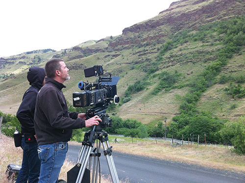 Cinematographer Ryan K. Adams captures the craggy hillsides of Oregon’s Hell’s Canyon. Photo  © Morris HIll pIctures. 
