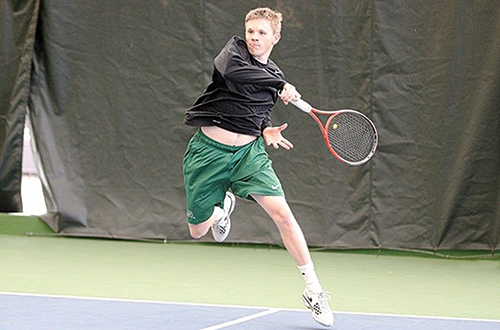 Brent Wheeler helped the Vikings secure the doubles point against Montana. Photo © Larry Lawson/Goviks.com