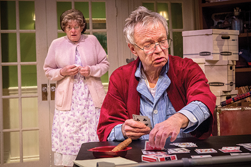 One mo’ gin: Artists Reportory Theatre’s The Gin Game tackles aging, life, death and, of course, gin rummy. Photo by © Owen Carey/artists Repertory theatre