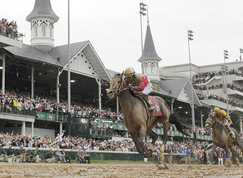 Derby day marks the high point of the horse racing calendar as millions wager on the outcome of a 10-furlong sprint at Churchill Dawns. Photo by © John Gress / Reuters