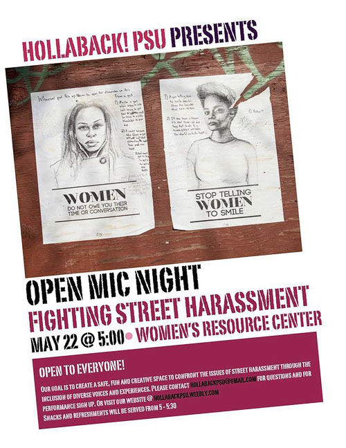 Mean Streets: An event will give students, faculty and the community a chance to speak out about street harassment. Photo © hollaback!psu