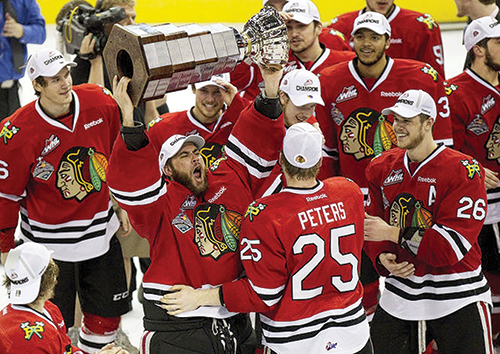 The Ed Chynoweth cup came back to Portland for the first time since 1998, as the Winterhawks took down Edmonton in five games. Photo by © Codie Mclachlan/Edmonton Sun/QMI agency