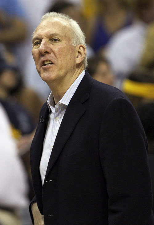 Gregg Popovich has built a career on maximizing the potential of his players. San Antonio will head back to the NBA finals on Thursday. Photo © Danny Johnston/ AP
