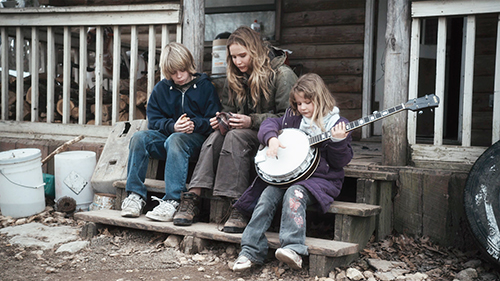 Academy Award winning actress Jennifer Lawrence (center) stars in Winter’s Bone, a tale of desperation in the Ozark Mountains. Photo by © Roadside Attractions