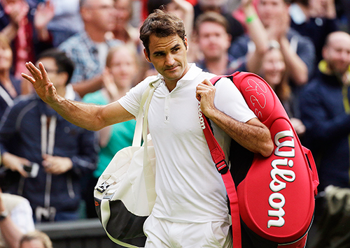  Roger federer was ousted in the second round at Wimbledon, his first loss before the quarterfinals at a Grand Slam event since Roland Garros in 2004. Photo by © AP/Anja Niedringhaus