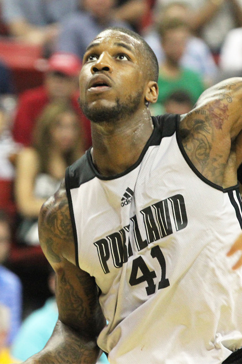 Thomas Robinson was active on the boards as he made his debut with the Blazers in the Summer League. Photo © Sean Meagher/Oregonlive.com