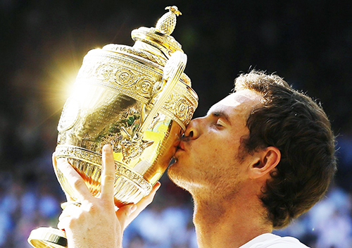 Andy Murray took down world No.1 Novak Djokovic to claim a second major title, his frist at Wimbledon. Photo © Kristy Wigglesworth/AP 
