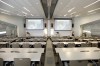 Dental Student Lecture Hall; a sound-proof divider allows for two classes to be held at once. Photo by Christopher Sohler