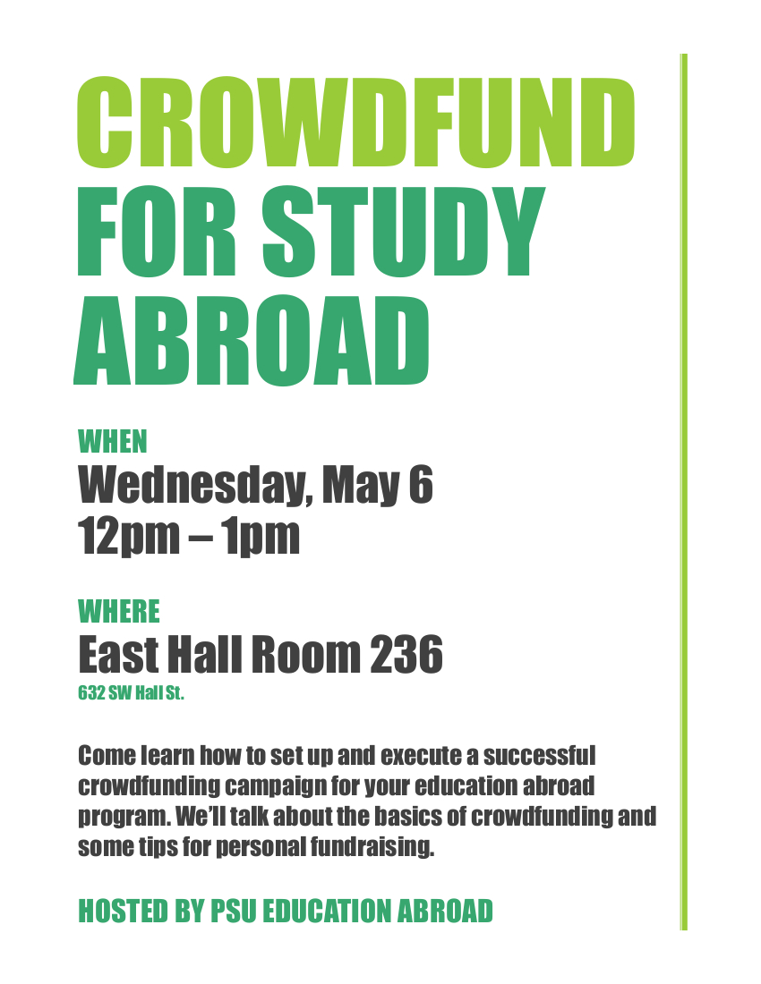 Crowdfund for Study Abroad
