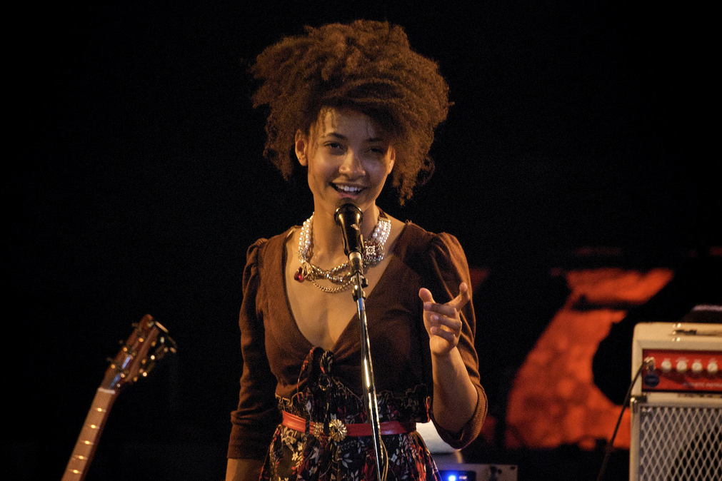 Esperanza Spalding enrolled in the music program at PSU, and where she was the youngest base player in the program. Courtesy of user Andrea Mancini through Flickr
