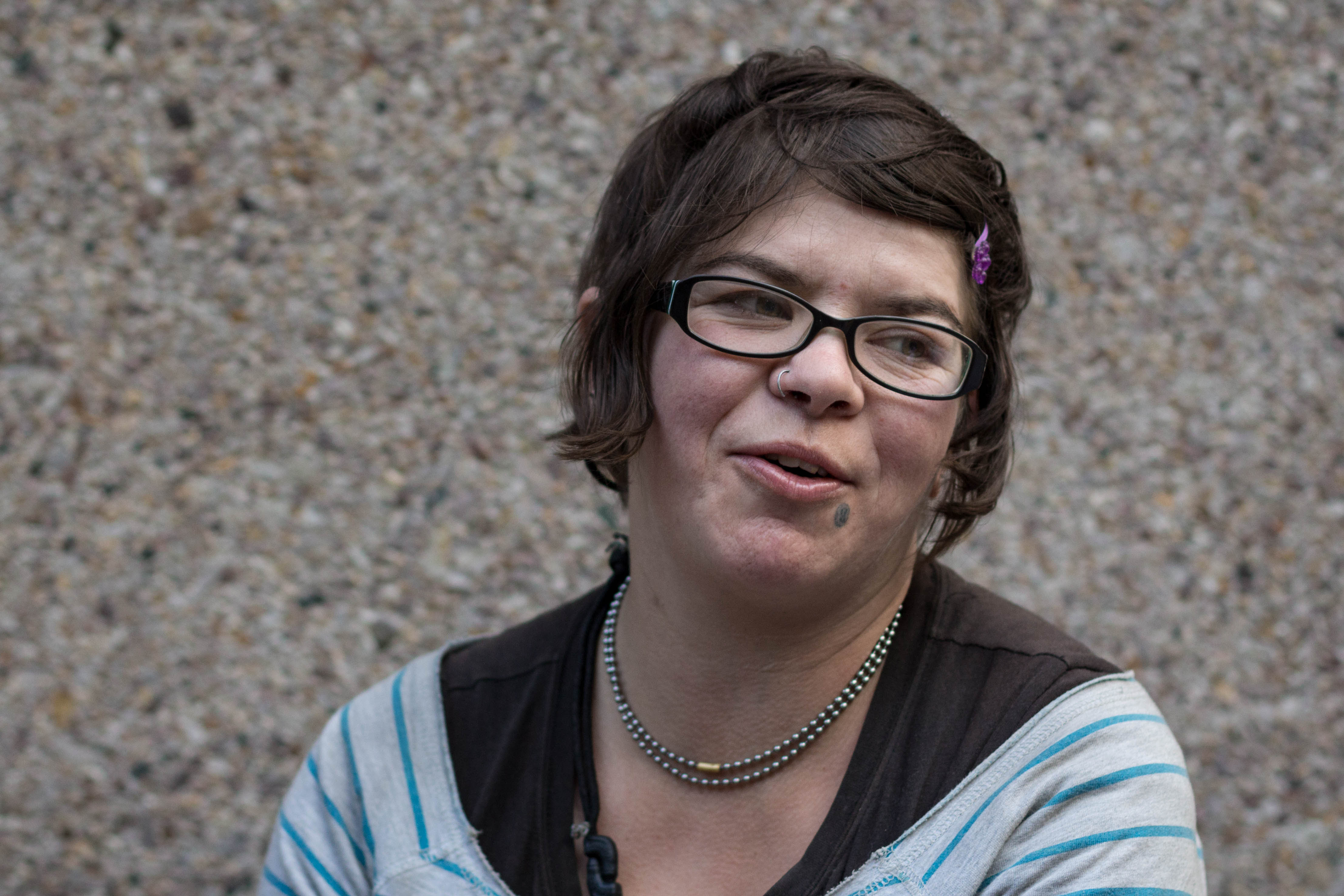 Andreanna "Nana" Zick, 35, addicted to alcohol. Wants to go to school for forestry. Roosevelt Sowka/PSU Vanguard