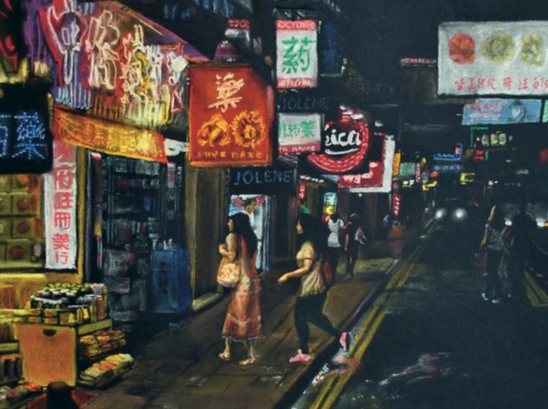China Town painting by Bryan Oaster