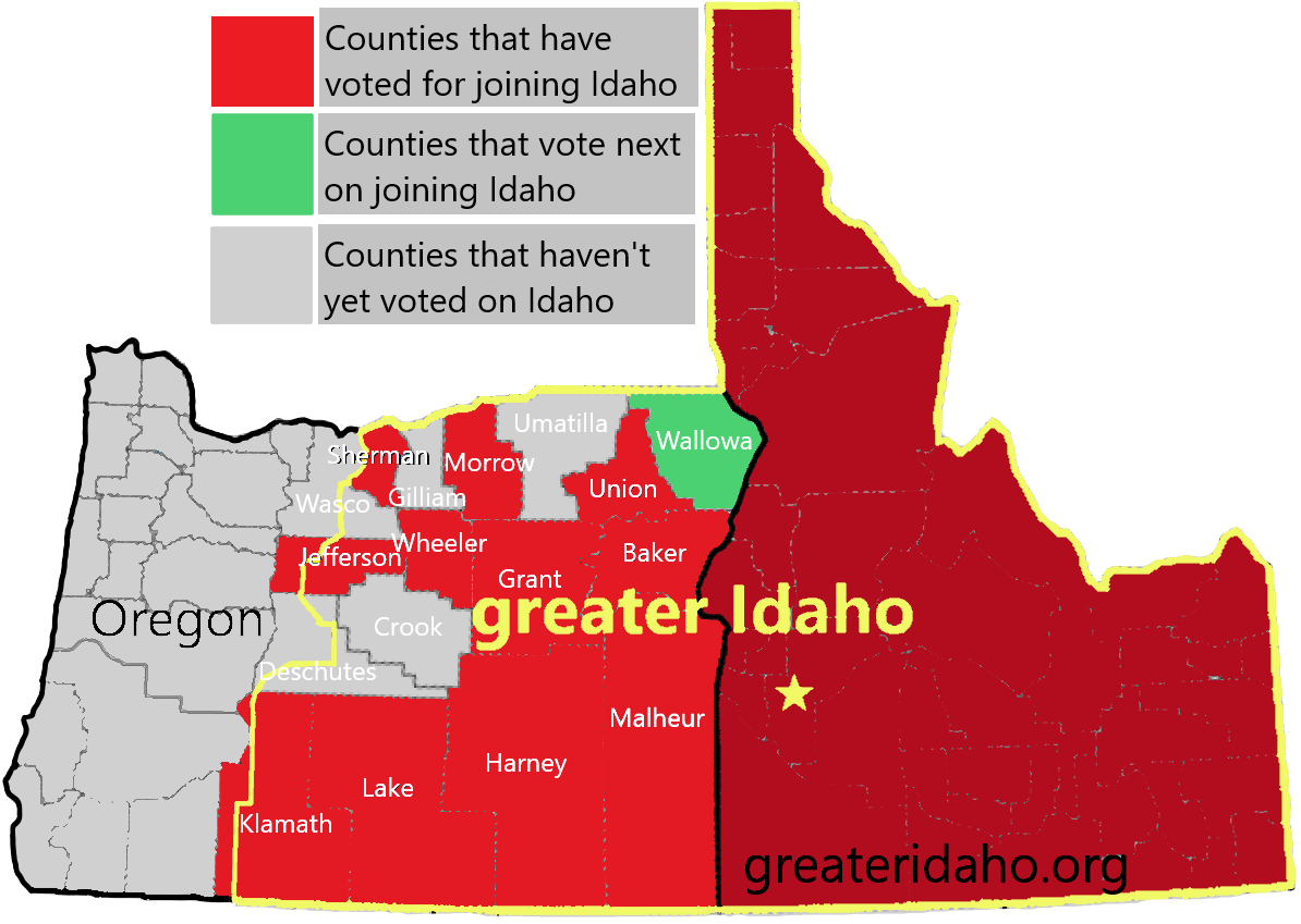 Idaho House of Representatives votes to relocate Oregon border Vanguard